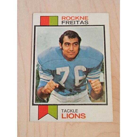 2 - 1973 Topps #351 Rockne Freitas Detroit Lions Football - Picture 4 of 5